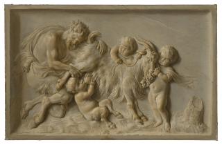 Alexandre-François Desportes - Satyres Et Chèvre, À L\'Imitation De Bas-Relief D\'Après Gérard Van Opstal (1594-1668)