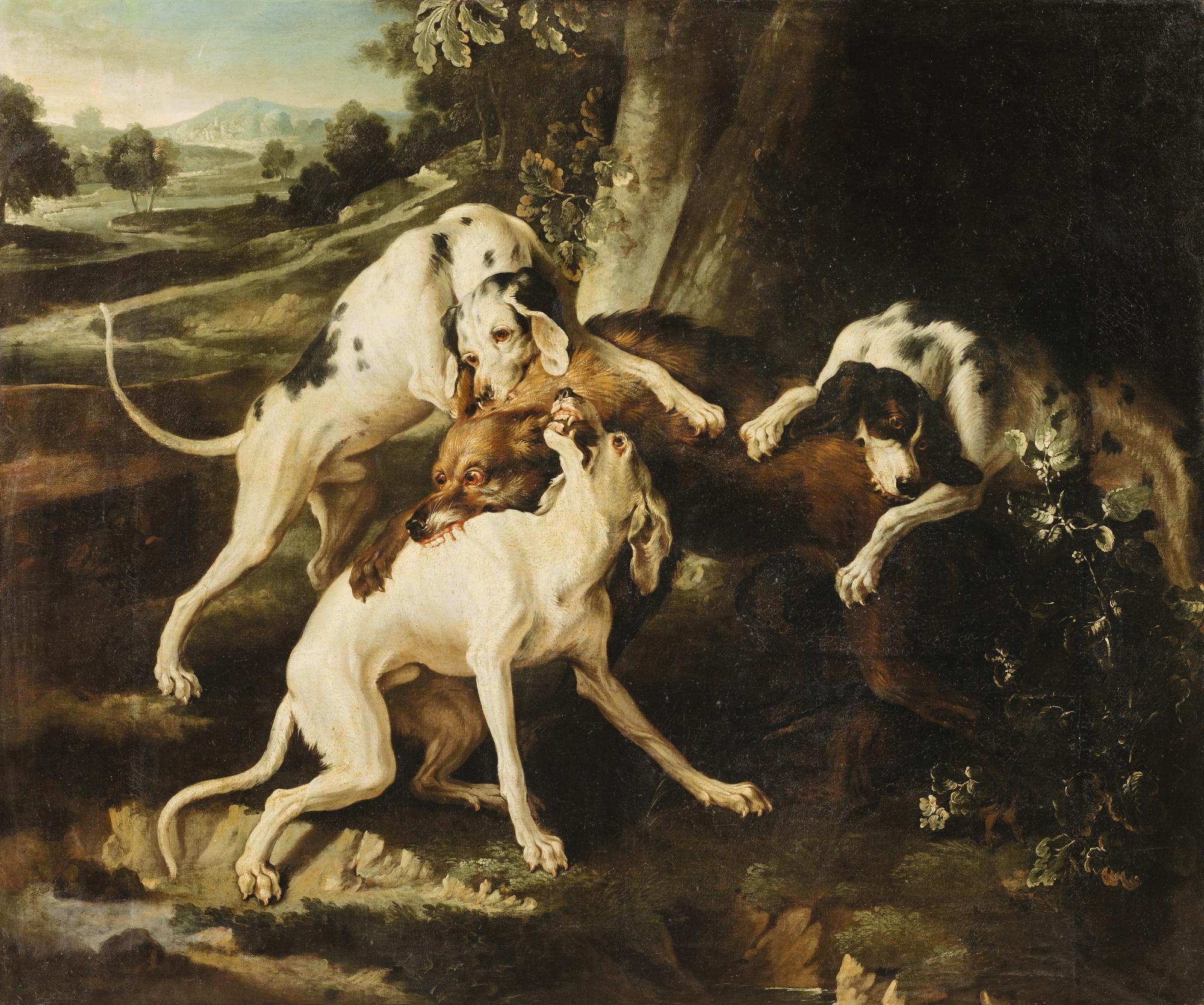 Alexandre-François Desportes - The Wolf Hunt