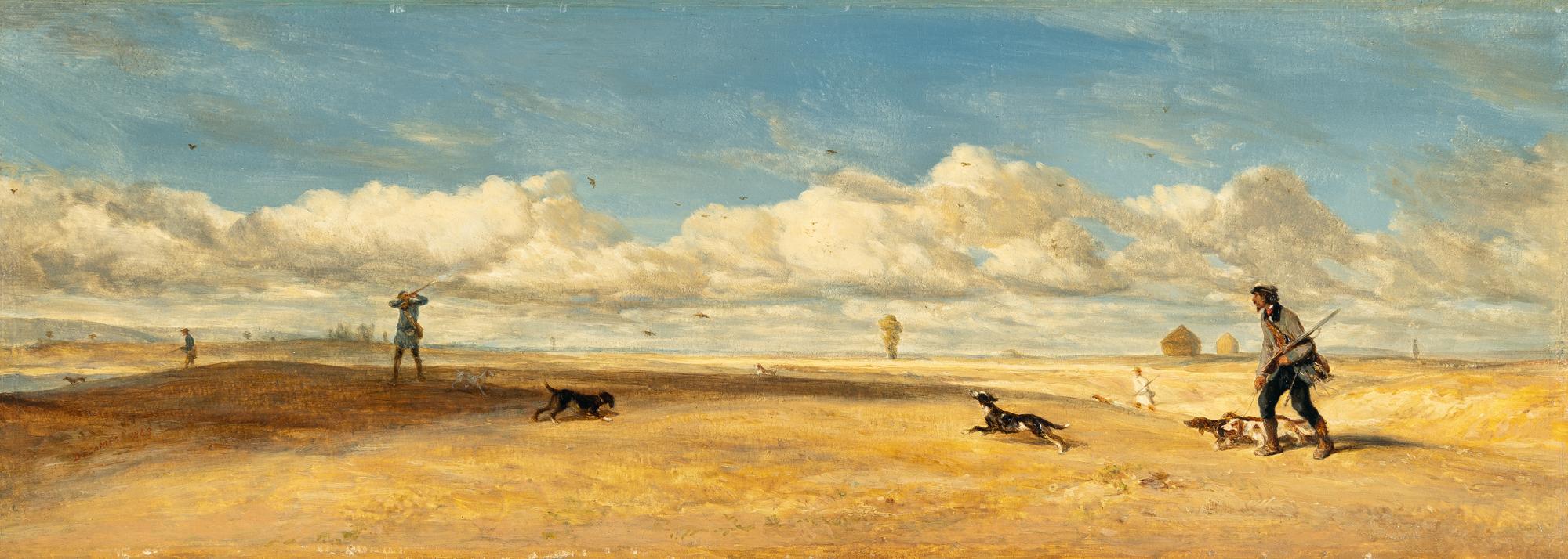 Alexandre Gabriel Decamps - Rebhuhnjagd