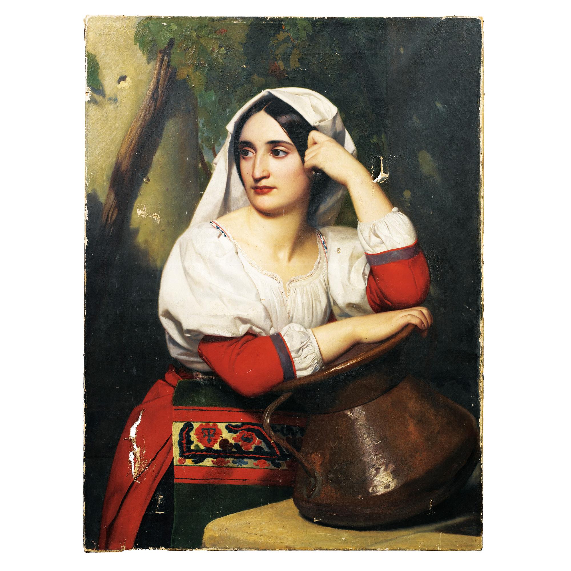 Alexandre Hesse - Jeune Italienne À La Fontaine