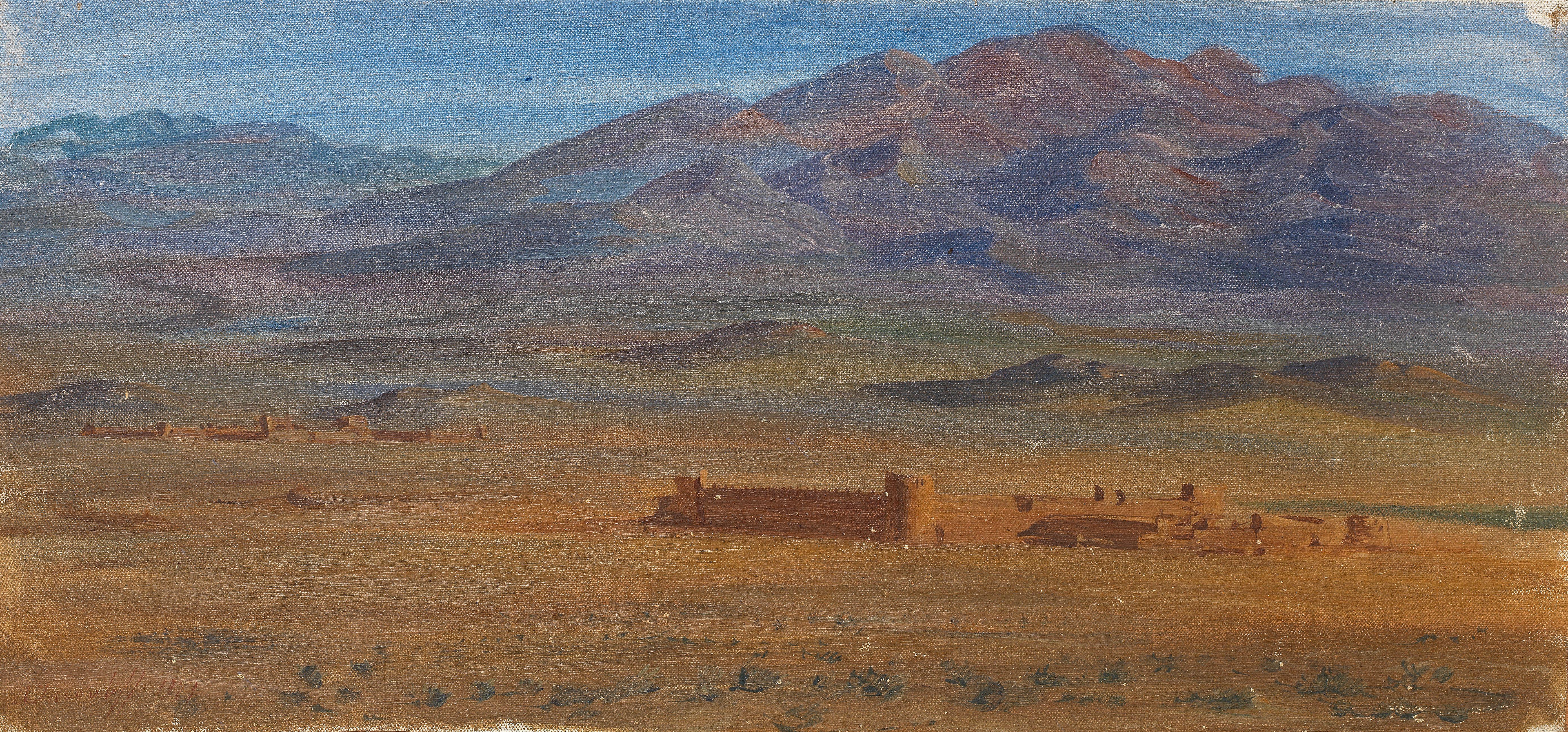 Alexandre Iacovleff - Desert landscape, 1931