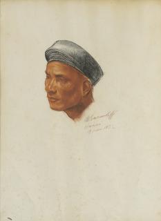 Alexandre Iacovleff - Portrait Of A Vietnamese Man