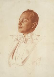 Alexandre Iacovleff - Portrait Of The Conductor Antal Doráti (1906-1988)