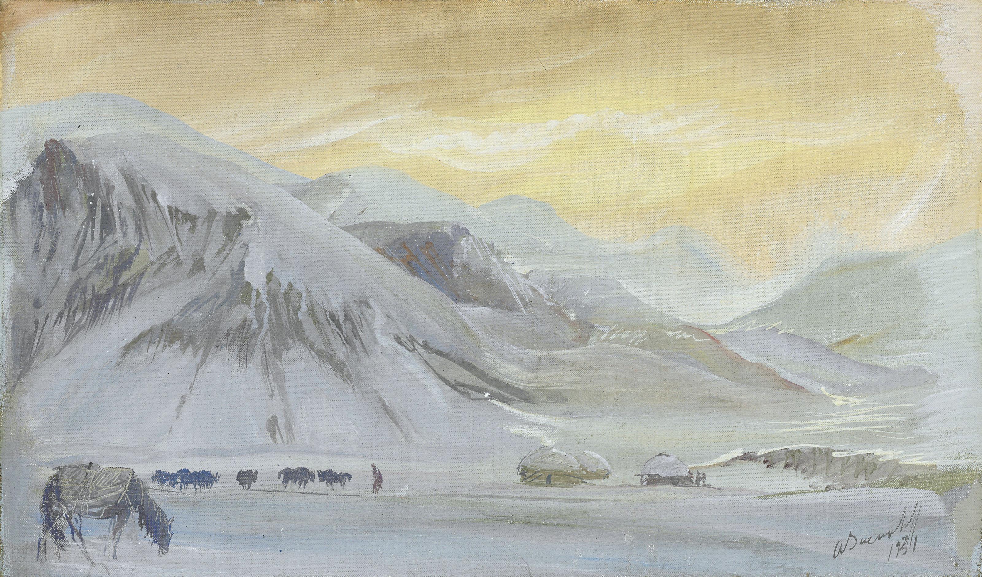 Alexandre Iacovleff - Soubachi, the Pamir Mountains