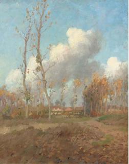 Alexandre Jacob - Poplars Before A Village