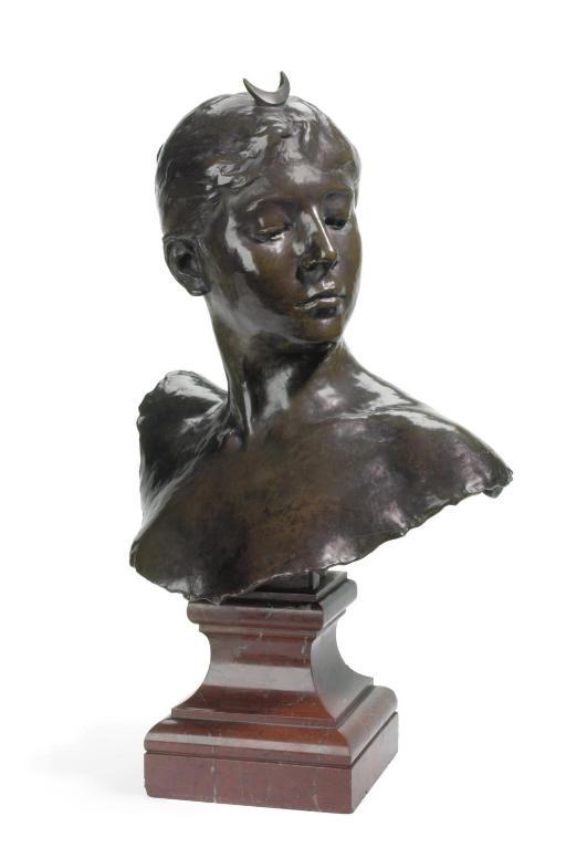 Alexandre Joseph Falguière - Bust of Diana