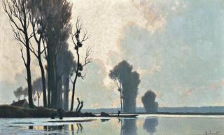 Alexandre-Louis Jacob - Punting On The River
