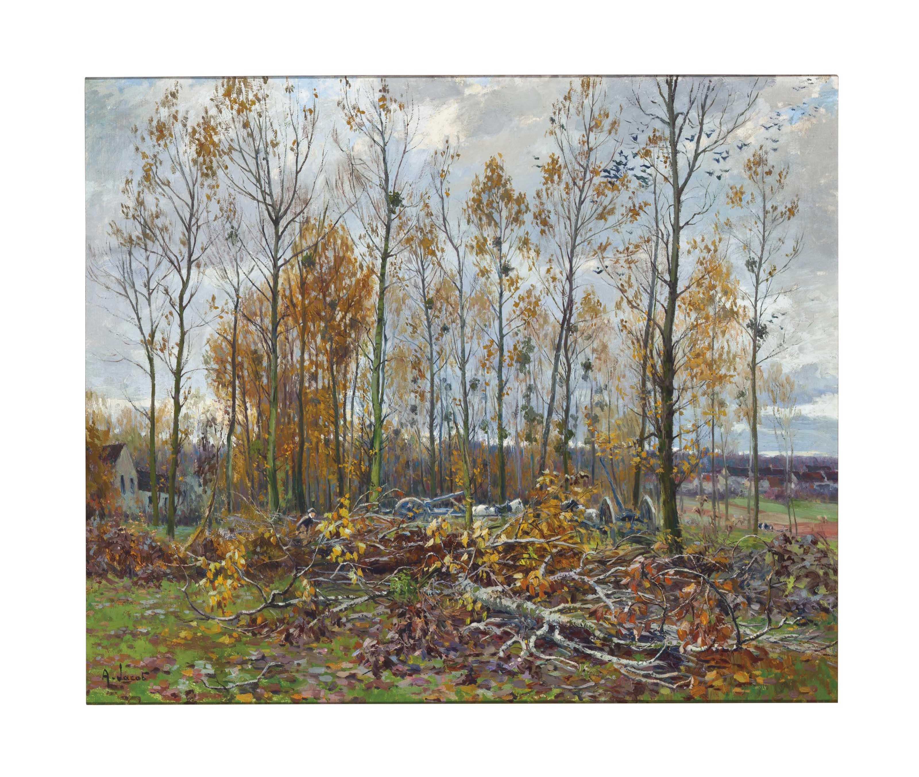 Alexandre-Louis Jacob - Vieux Moulin au Ponceau