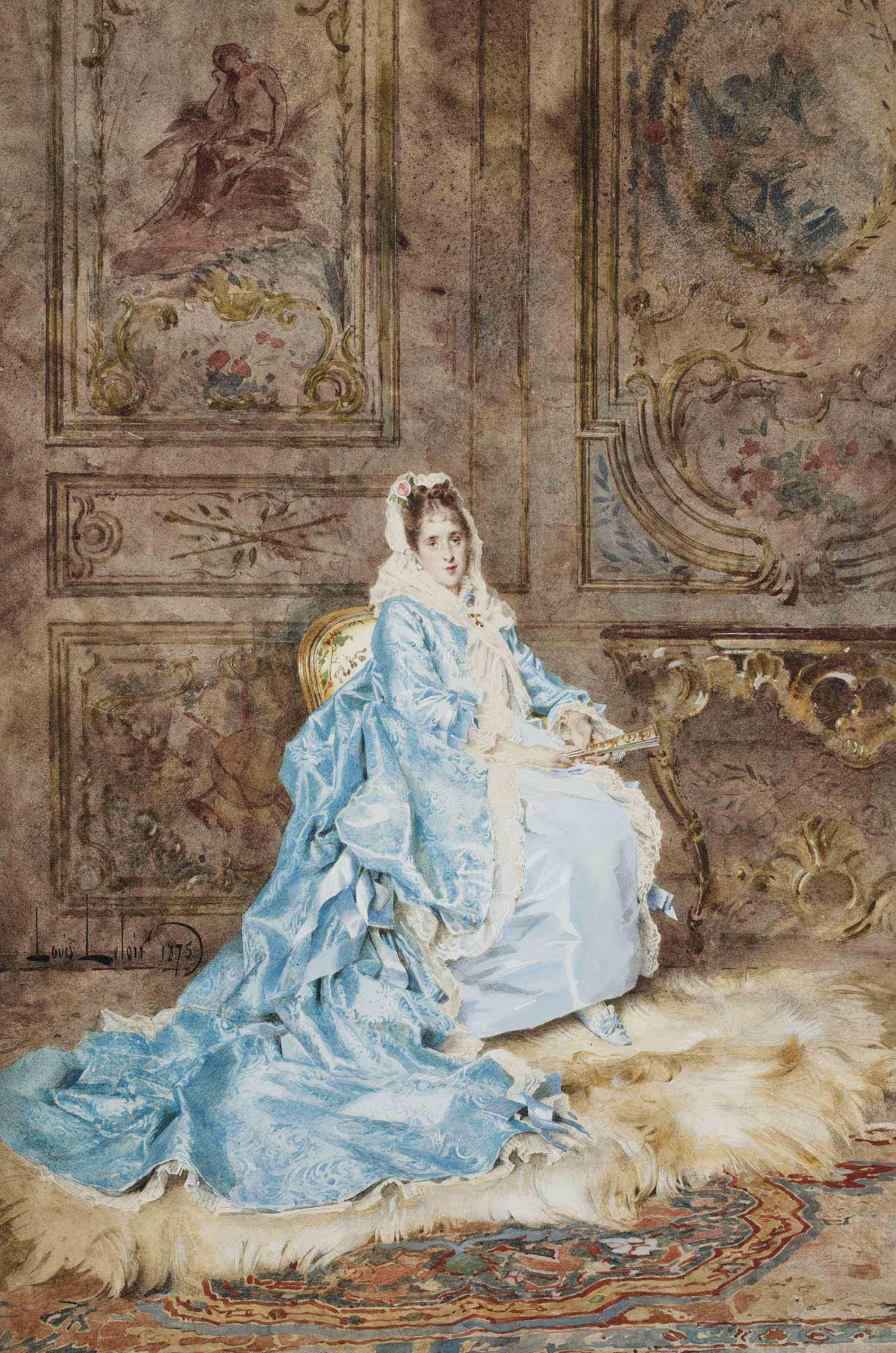 Alexandre-Louis Leloir - Elégante assise