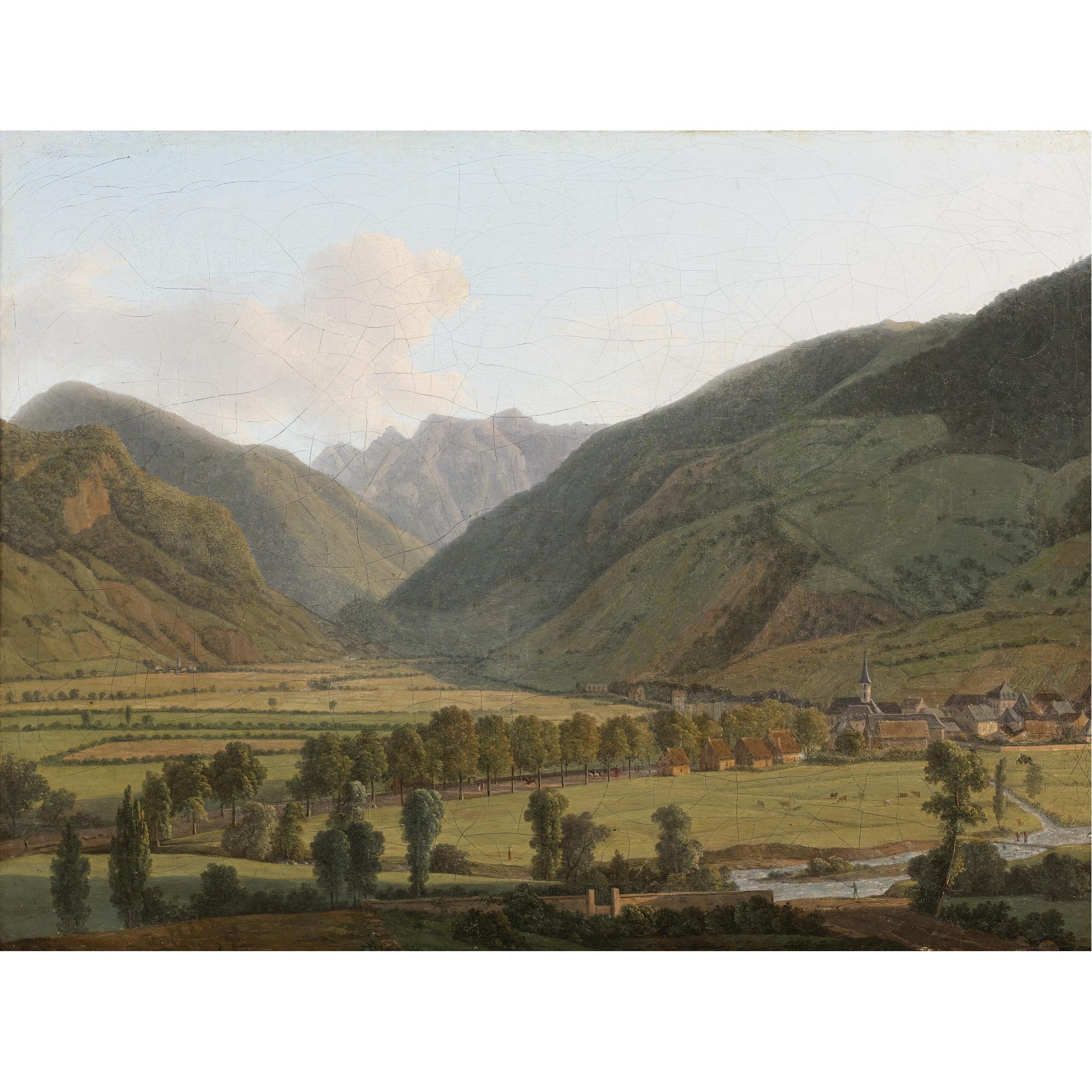 Alexandre-Louis-Robert Millin du Perreux - View Of Bagnères-De-Luchon