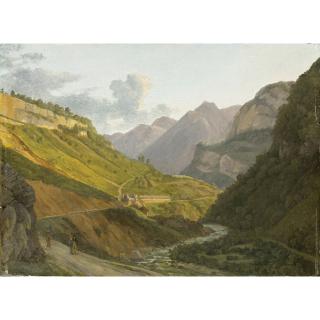 Alexandre-Louis-Robert Millin du Perreux - Vue Des Eaux-Chaudes Dans Les Basses-Pyrénées
