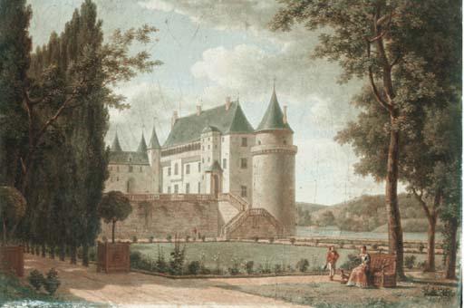 Alexandre-Louis-Robert-Millin Duperreux - Vue D\'Un Chateau