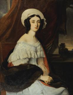 Alexandre-Marie Colin - Portrait D\'Eugénie Gabrielle Barbou Des Courières, Baronne Rivet