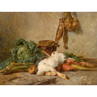 Alexandre-Marie Guillemin - A Kitchen Still Life