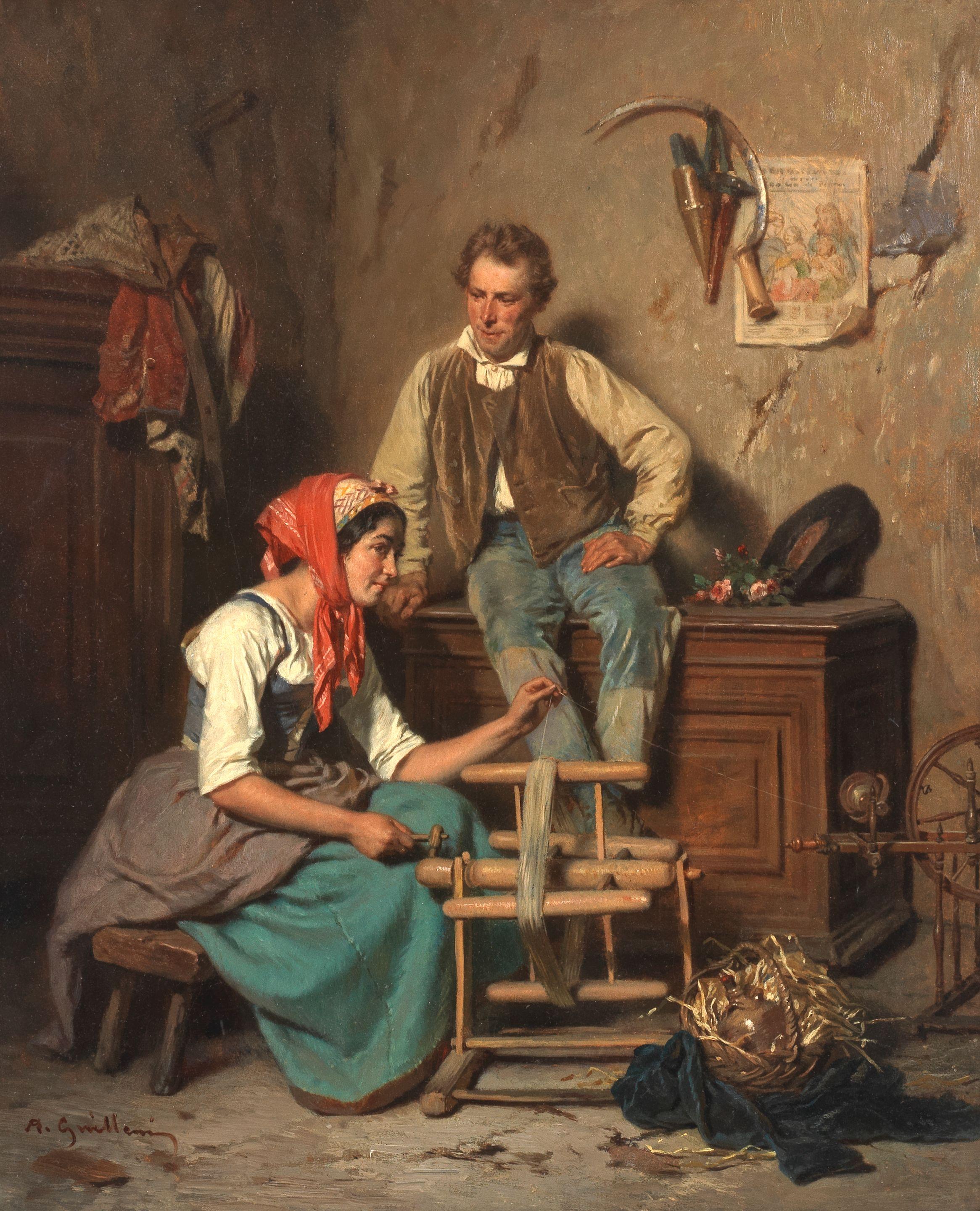 Alexandre Marie Guillemin - Spinning a yarn