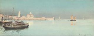 Alexandre Nicolaievich Roussoff - A calm day on the Venetian lagoon
