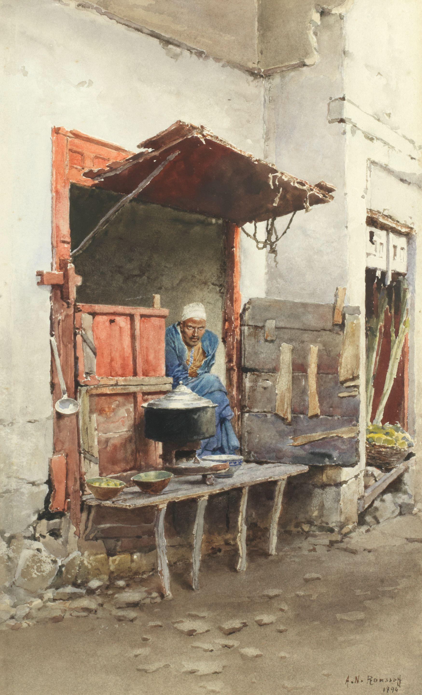 Alexandre Nicolaievich Roussoff - The Street Vendor