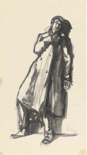 Alexandre Nikolaevich Benois - A murder; A study of Venus; The prisoner; In hiding; and two drawings of elegant figures