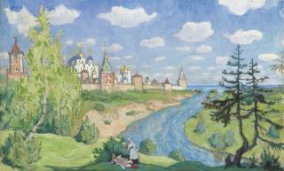 Alexandre Nikolaevich Benois - View Of A Russian Monastery