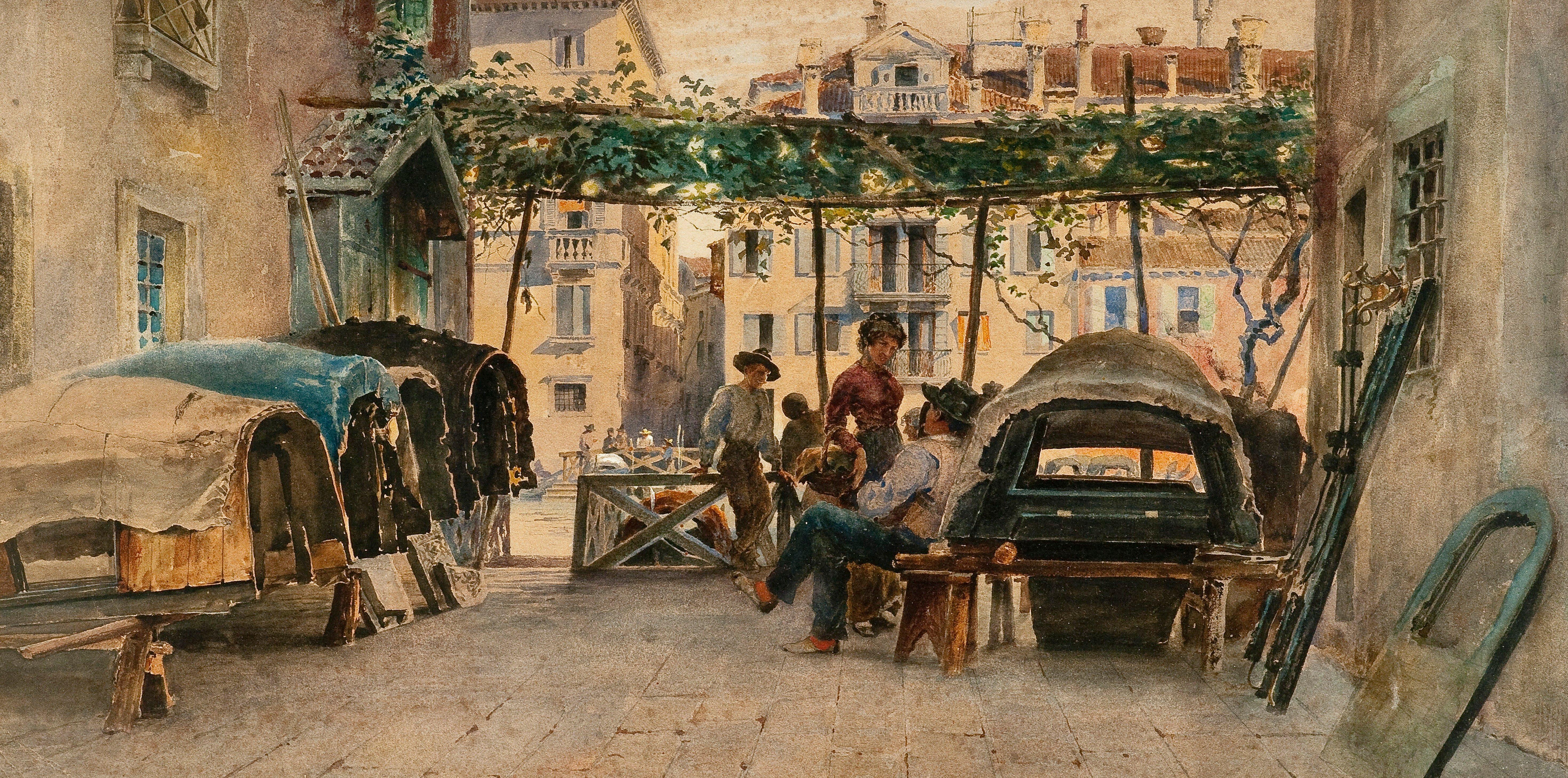 Alexandre Nikolaevitch Volkov Roussoff - Street View From Venice.