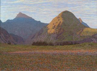 Alexandre Perrier - L\'Aube au Praz-de-Lys. 1901.