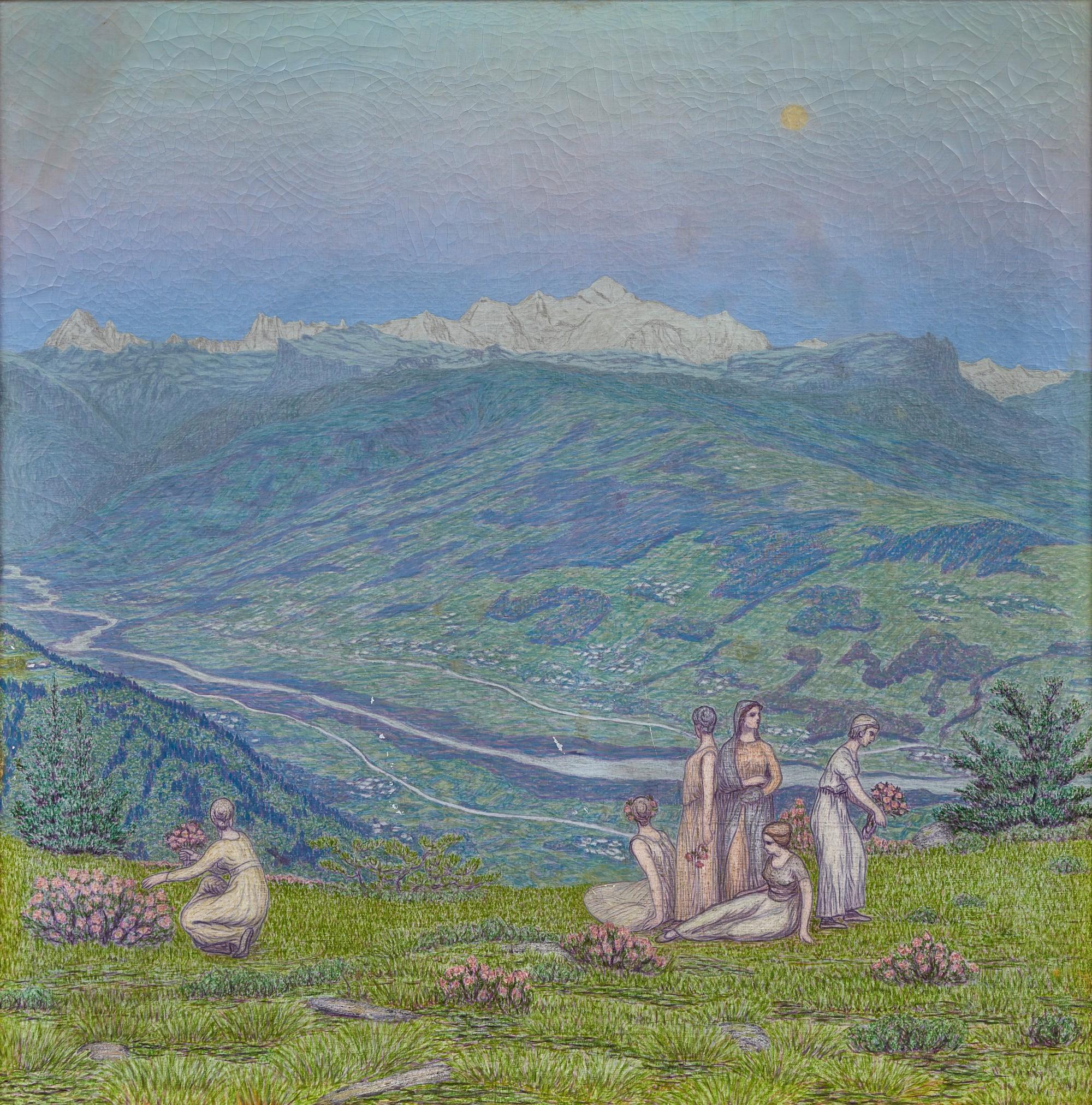 Alexandre Perrier - Mont-Blanc et promeneuses