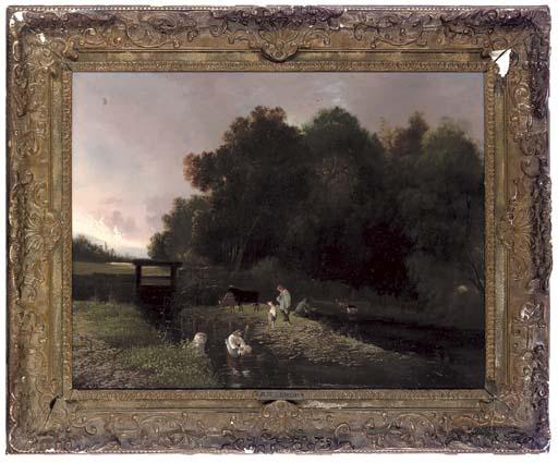 Alexandre Reni Veron - Riverside chores, dusk