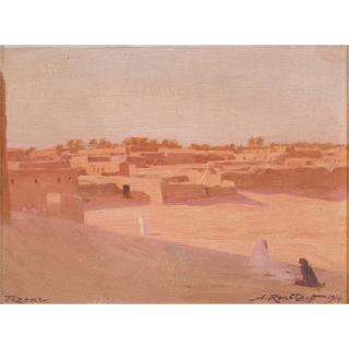 Alexandre Roubtzoff - Vue De Tazeur; Vue De Sidi Bou Said
