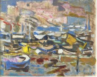 Alexandre Sacha Garbell - Boats at dock