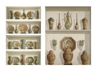 Alexandre Serebriakof - Ensemble De Six Panneaux Trompe L\'Oeil