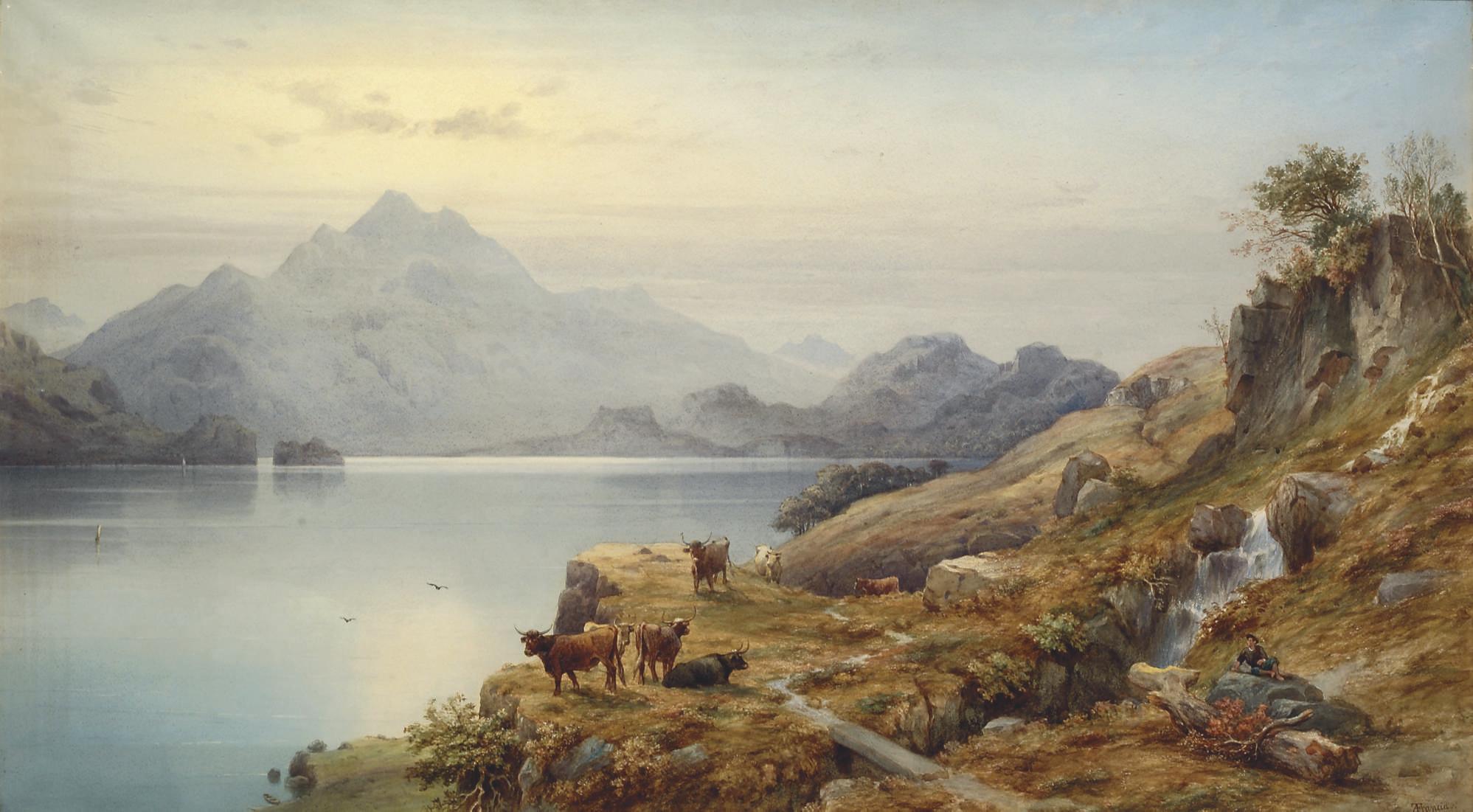 Alexandre-Thomas Francia - View of Loch Katrine