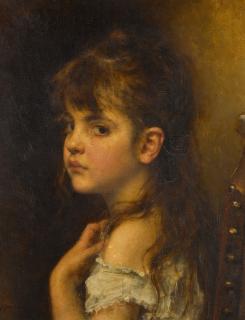 Alexei Alexeevich Harlamoff - Girl Looking Over Her Shoulder