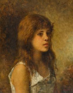 Alexei Alexeevich Harlamoff - Portrait Of A Girl