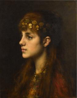 Alexei Alexeevich Harlamoff - Portrait of a Girl