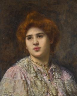 Alexei Alexeevich Harlamoff - Portrait Of The Opera Singer Felia Litvinne 