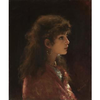 Alexei Alexeevich Harlamoff - Young Girl In Profile