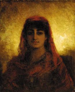 Alexei Alexeiewitsch Harlamoff - A veiled beauty