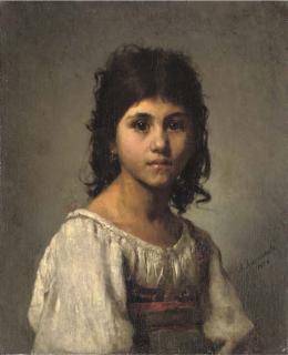 Alexei Alexeiewitsch Harlamoff - A Young Girl