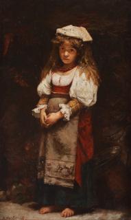 Alexei Alexeiewitsch Harlamoff - Girl with copper kettle