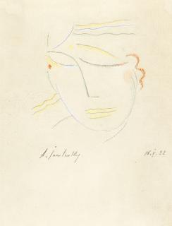 Alexei Jawlensky - Weiblicher Kopf (Female Head)
