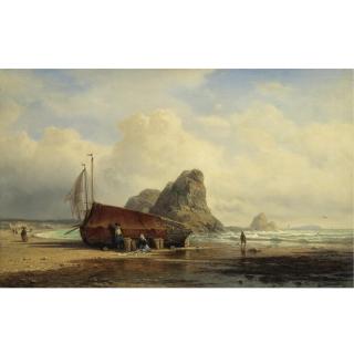 Alexei Petrovich Bogoliubov - Coastal Scene, Brittany