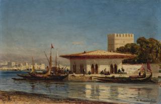 Alexei Petrovich Bogoliubov - Quayside In Sinop On The Black Sea