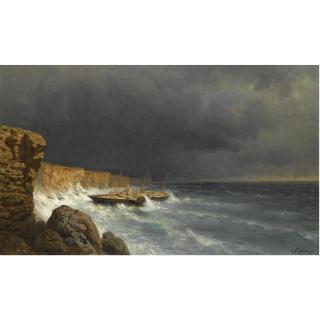 Alexei Petrovich Bogoliubov - The Final Moments Of The Imperial Yacht Livadia