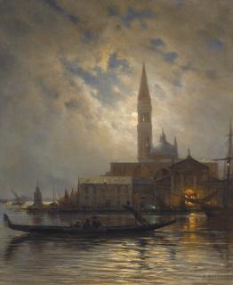 Alexei Petrovich Bogoliubov - Venice By Moonlight