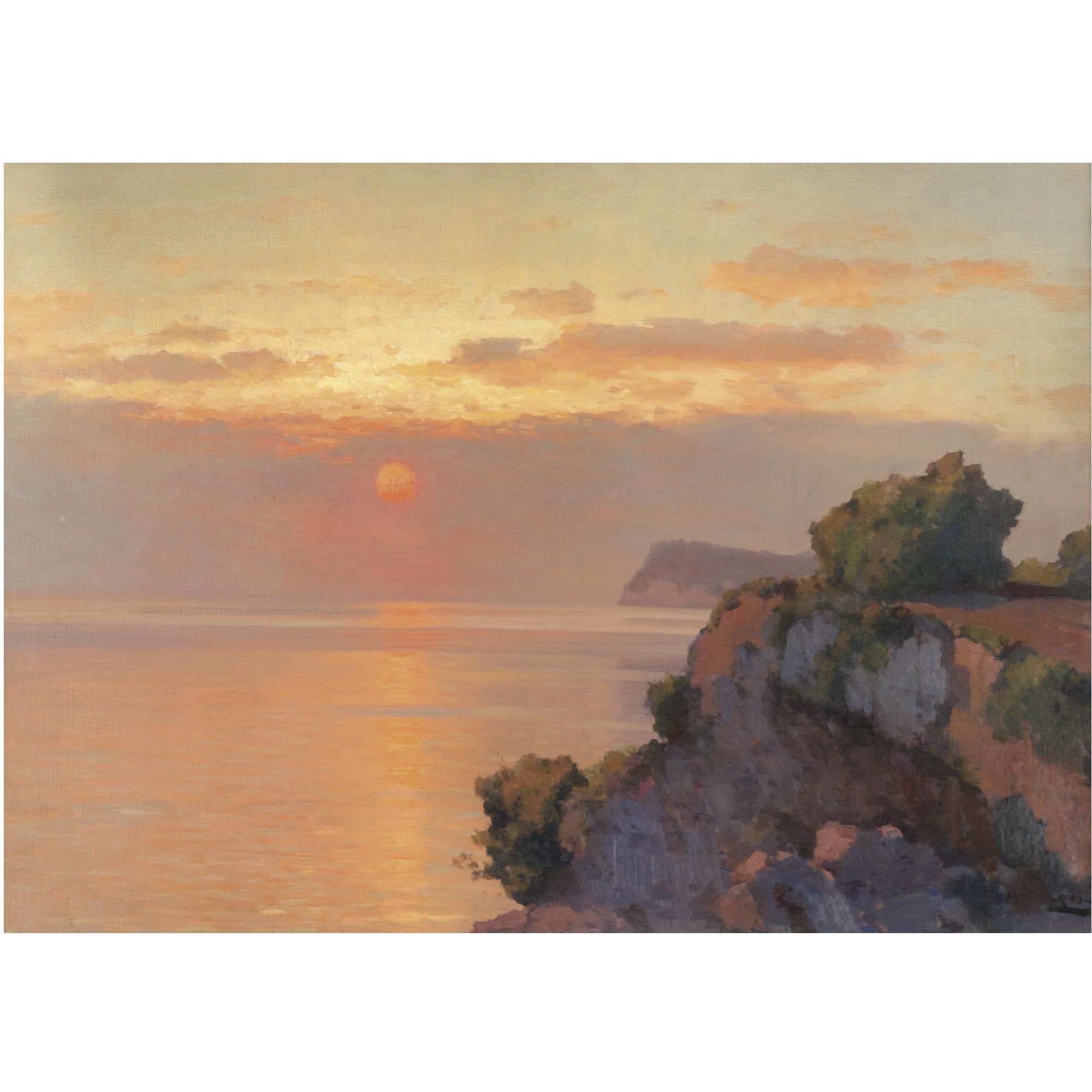 Alexei Vasilievich Hanzen - Sunset Over The Sea
