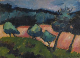 Alexej von Jawlensky - Bäume Und Dünen In Prerow (Trees And Dunes In Prerow)