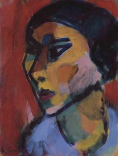Alexej von Jawlensky - Frauenkopf Im Dreiviertel Profil (Recto); Fragment Einer Grosser Variation (Unterer Teil) (Verso)