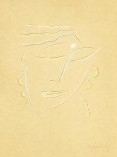 Alexej von Jawlensky - Geneigter Frauenkopf nach rechts, mit geschlossenen Augen