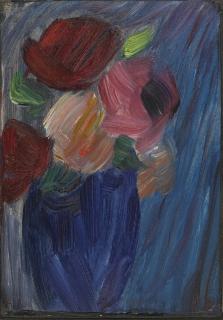 Alexej Von Jawlensky - Grosses Stillleben: Rosen In Ultramarinblauer Vase (Large Still Life: Roses In An Ultramarine Blue Vase)