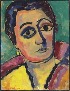 Alexej Von Jawlensky - Helene mit offenen Augen